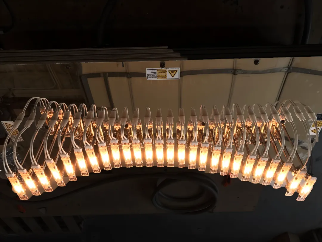 Glass-ceramics process heating infrared lamps