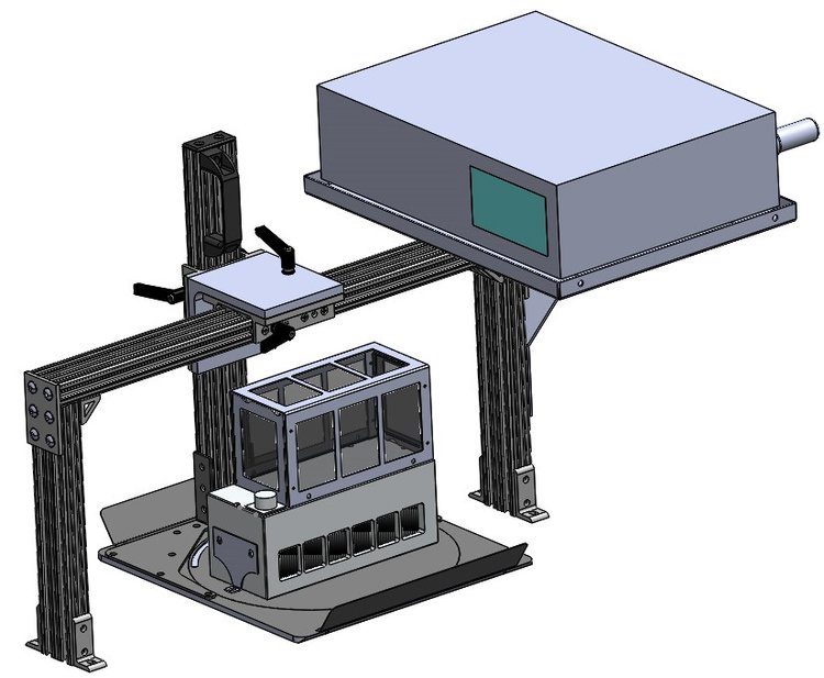 Fannon UV LED curing system assembly