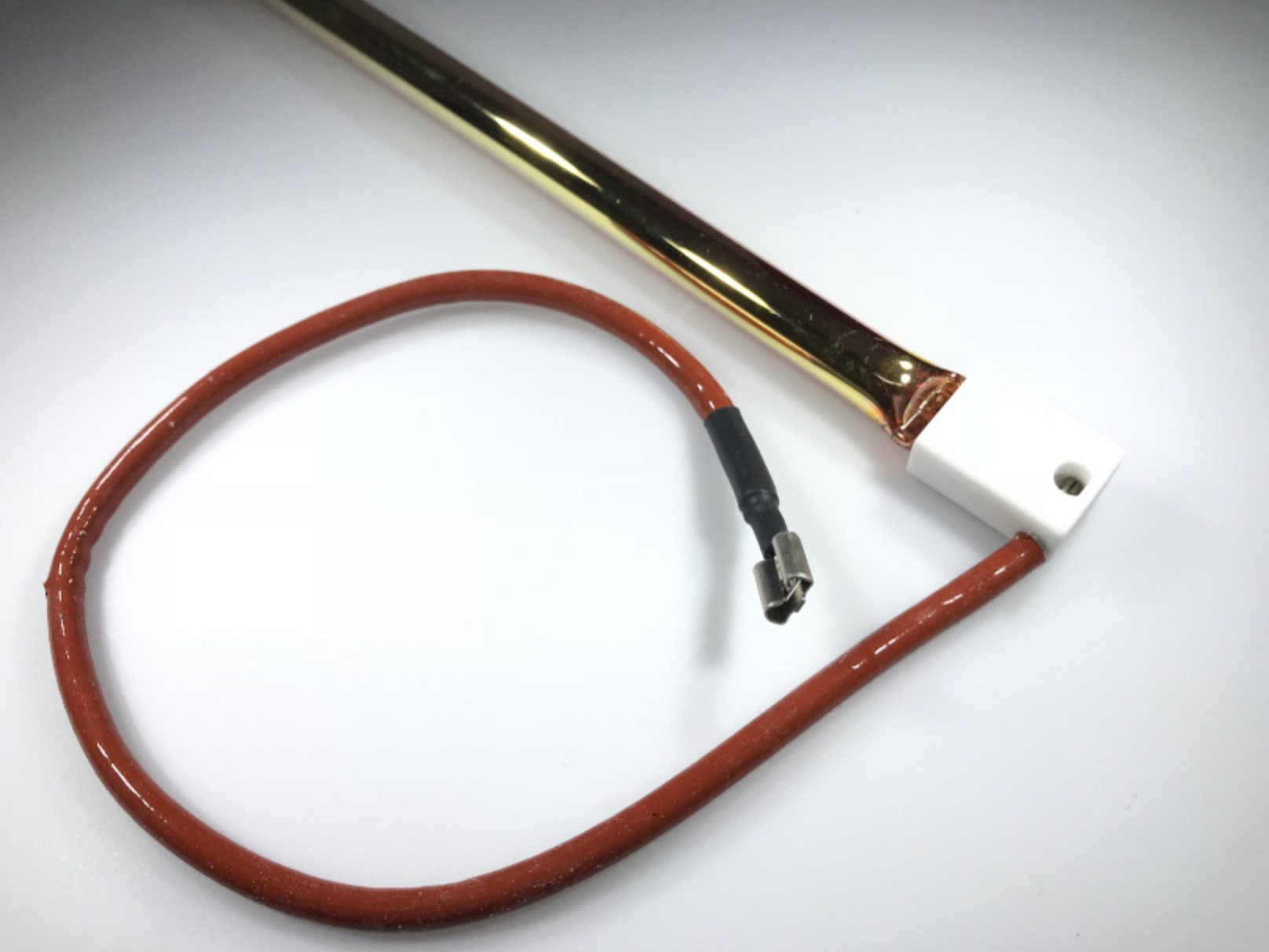 Replacement infrared bulb with wire connector for Solaira heaters